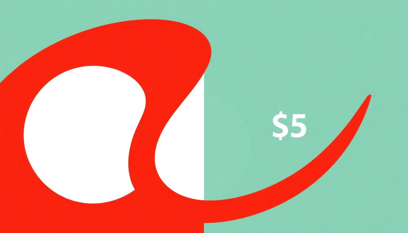 A geometric abstract illustration featuring overlapping triangles and circles in shades of blue, red, and yellow, conceptually representing the divergence between Brent crude oil spot and futures prices.