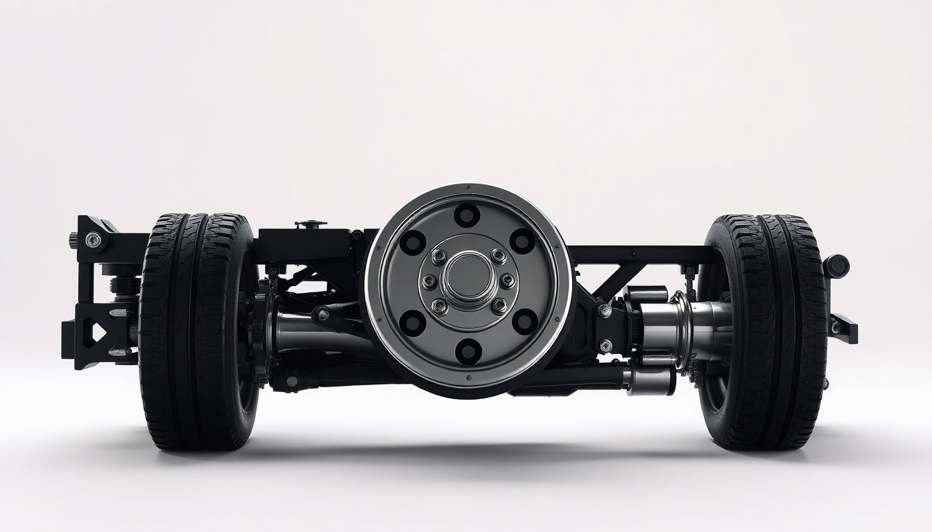 A close-up photograph of a polished, metallic fire truck suspension component resting on a plain white background, conveying the abstract corporate strategy and market dynamics impacting fire department equipment.