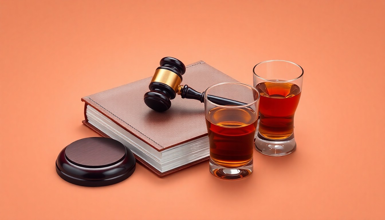 A photorealistic studio still life featuring a polished metal gavel, a leather-bound book, and a glass of amber liquid, symbolizing the concepts of corporate governance, strategic leadership, and industry expertise.