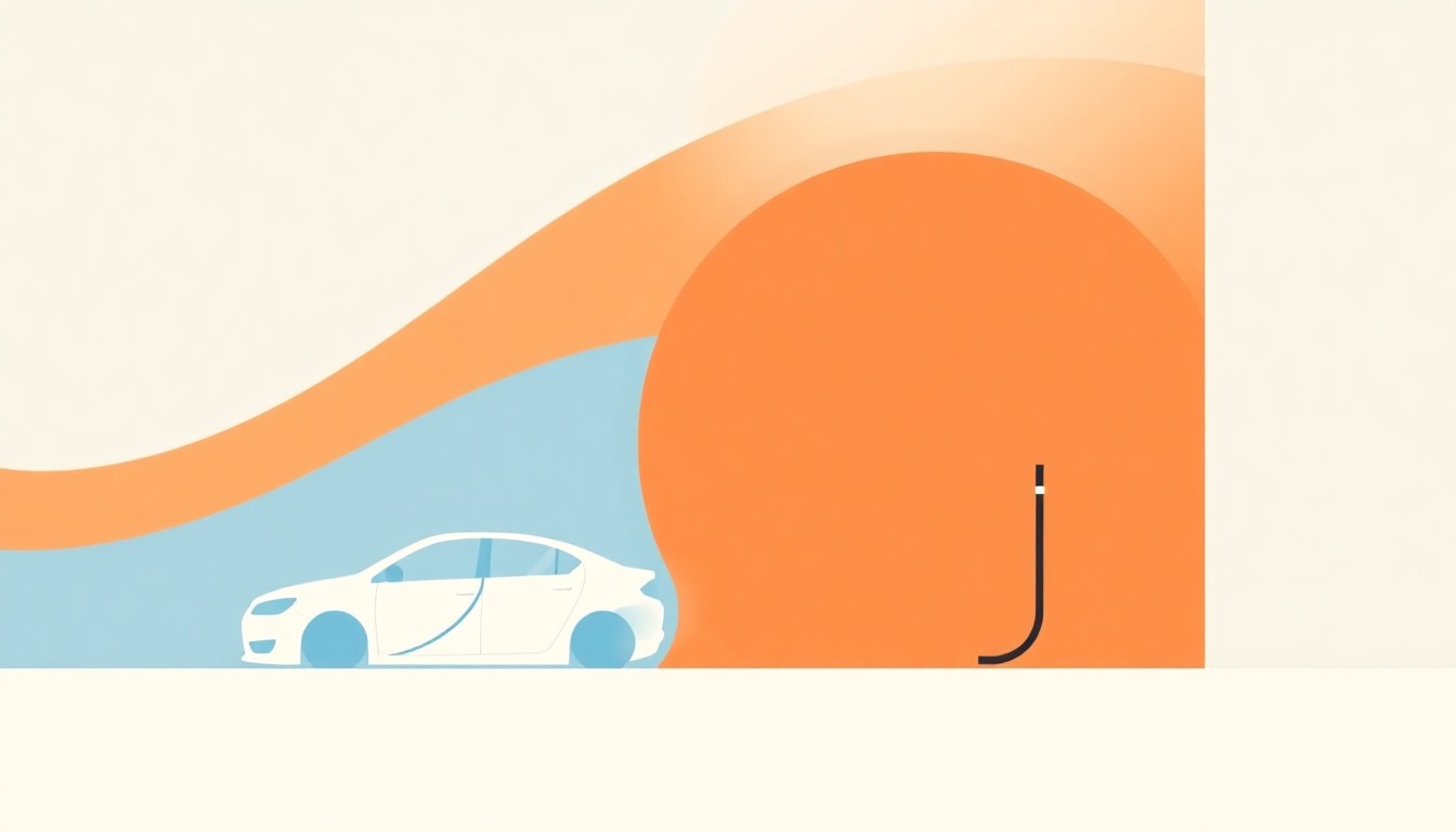 A vibrant abstract illustration using overlapping triangles and circles in shades of green, yellow, and blue to conceptually represent the economic benefits of increased ethanol fuel production and consumption.