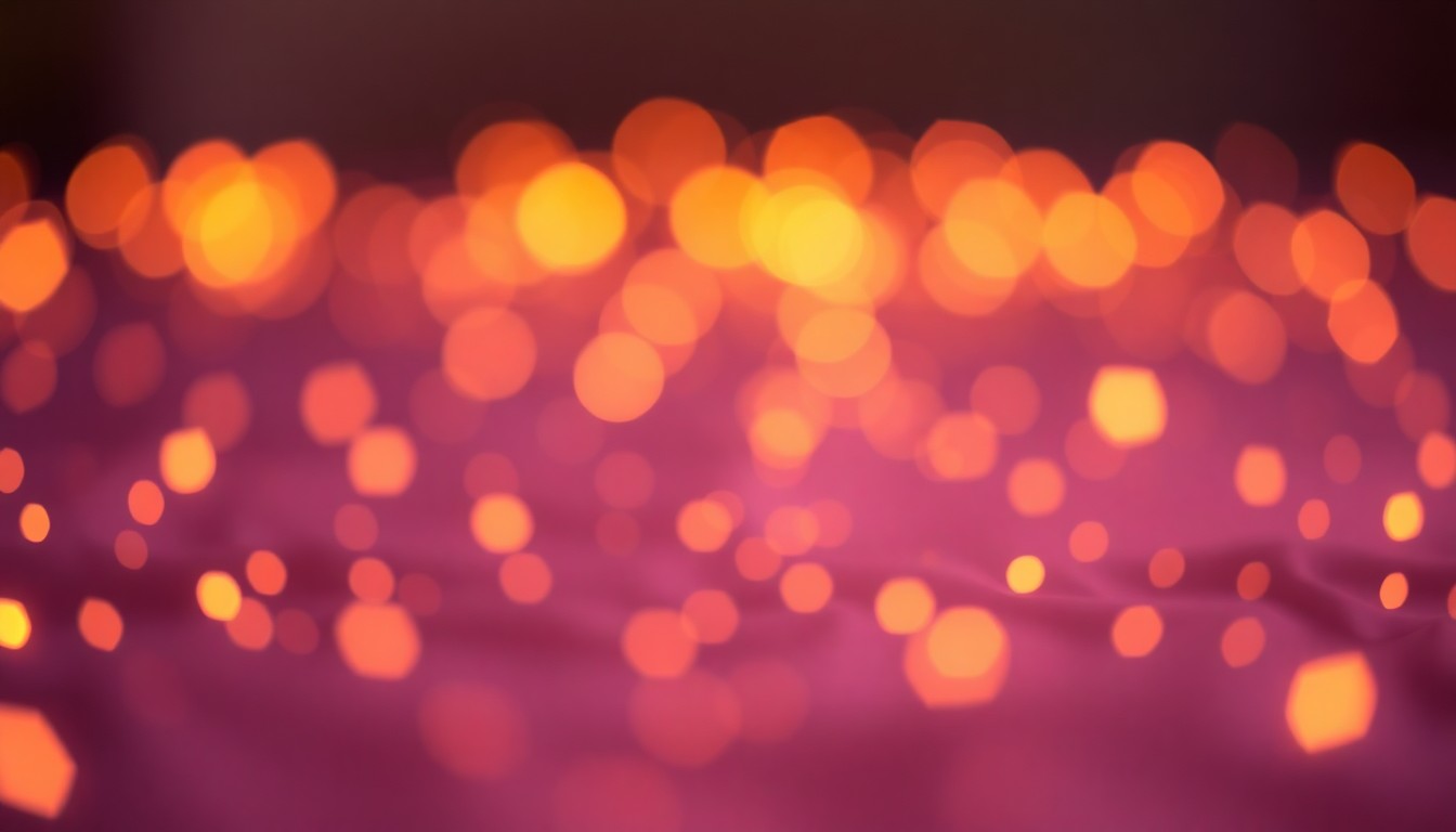 An abstract, impressionistic scene of soft, blurred lights in warm tones, conveying a sense of care, empathy, and community connection.
