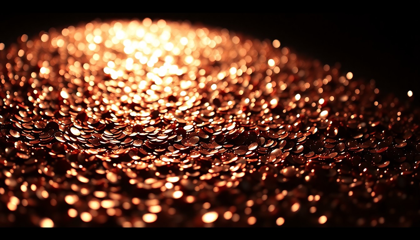 An extreme close-up of shimmering, high-contrast sequins in dramatic studio lighting, conceptually representing the glamour and intimacy of Hollywood stars.