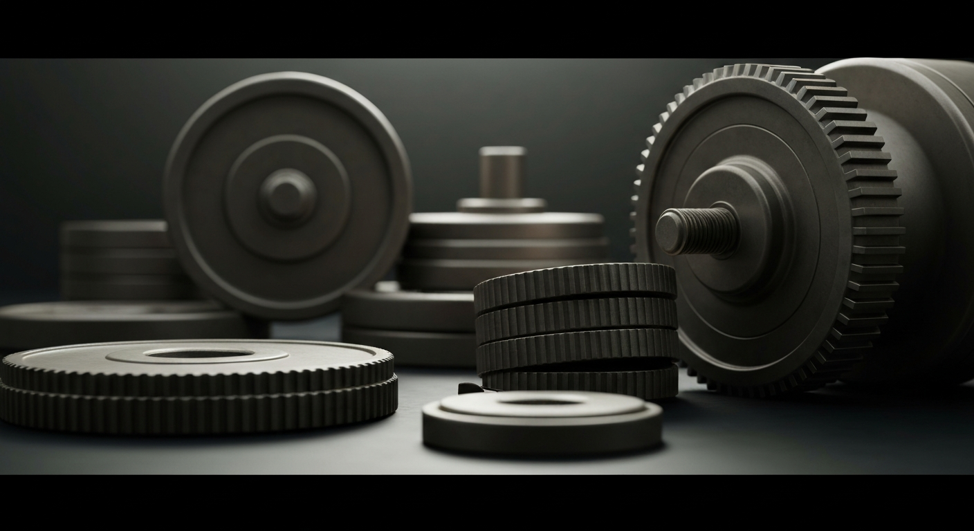 An extreme close-up of intricate, metallic banking machinery and mechanisms, conveying the heavy, industrial nature of financial transactions and the security of stored wealth.