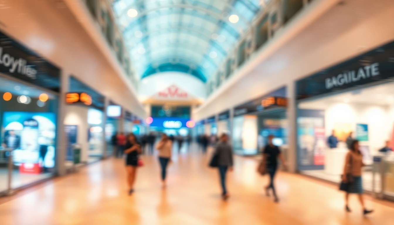 An extremely abstracted, out-of-focus photograph shot through condensation or rain-streaked glass, composed entirely of a blurred, dreamlike scene of shoppers walking through a mall concourse, with warm pools of soft, diffused light.