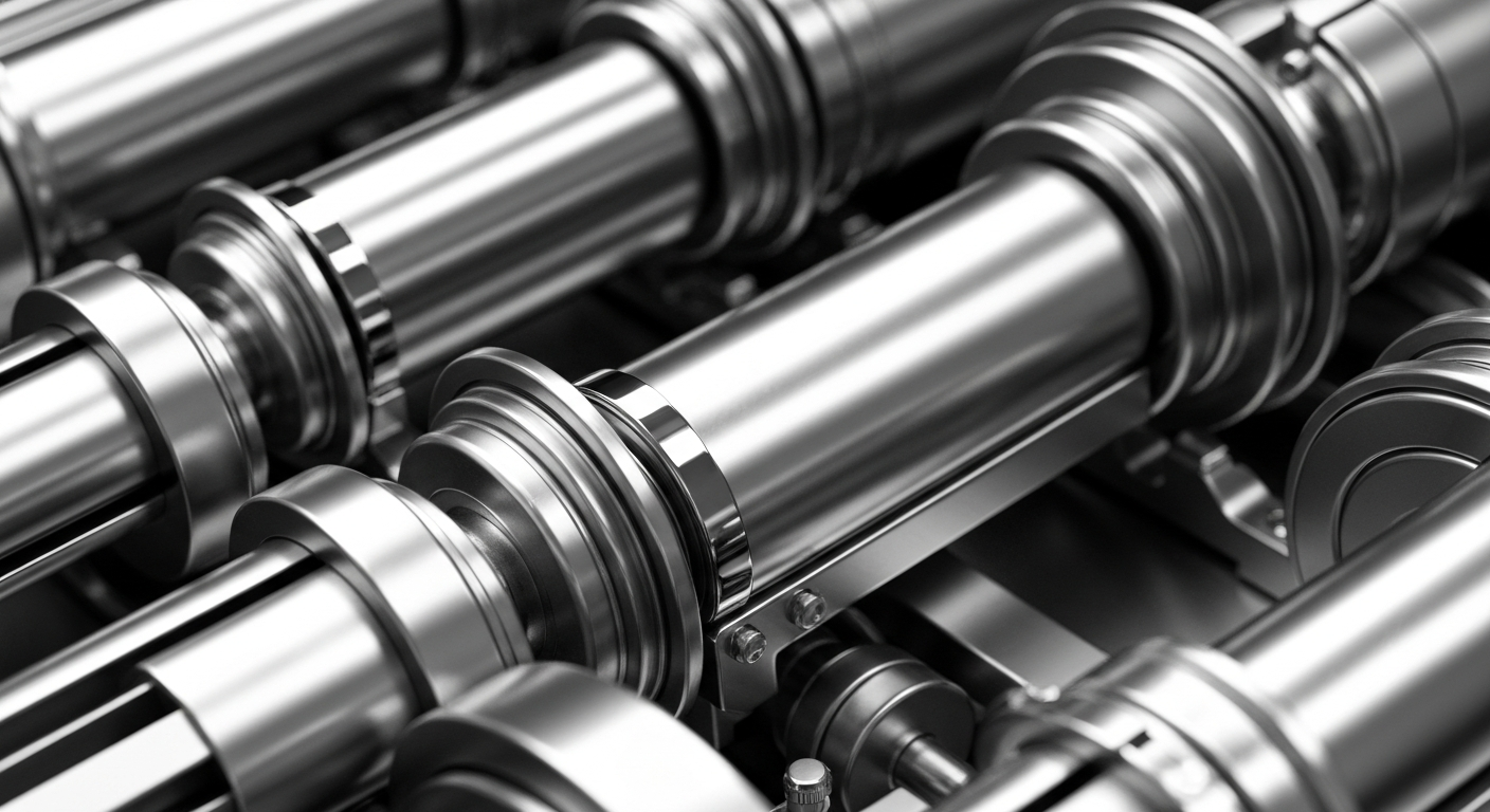 A highly detailed, cinematic macro photograph of the complex mechanical components and gears that make up the internal workings of a banking institution, conveying a sense of the secure, institutional nature of the financial services industry.