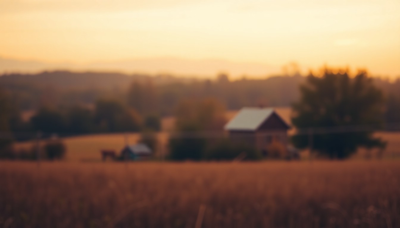 A blurred, dreamlike landscape in warm, earthy tones, conveying a sense of tranquility and reflection on a life well-lived.