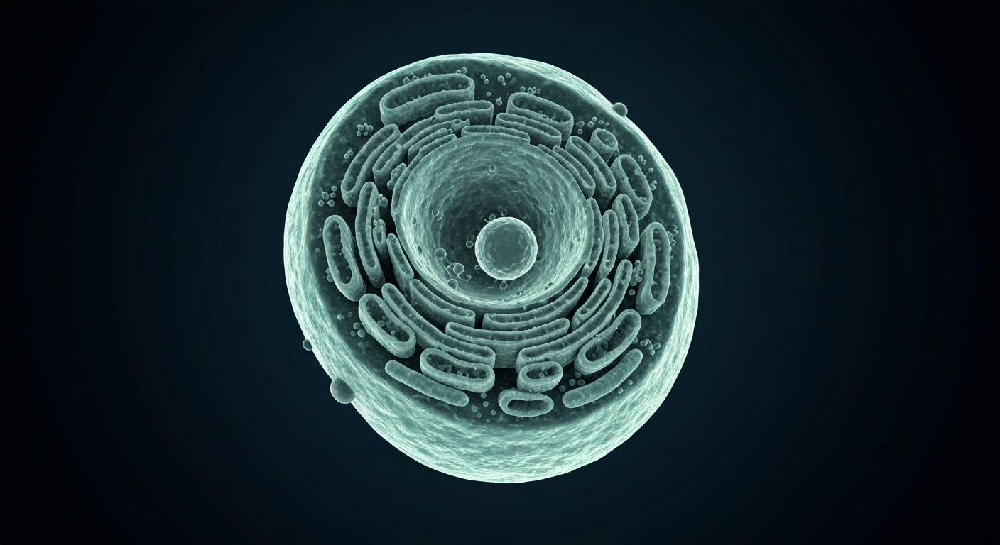 A highly detailed, translucent X-ray image showing the complex internal structure of a human blood cell, rendered in shades of blue and purple against a dark background to conceptually represent the medical technology used to detect infections in leukemia patients.