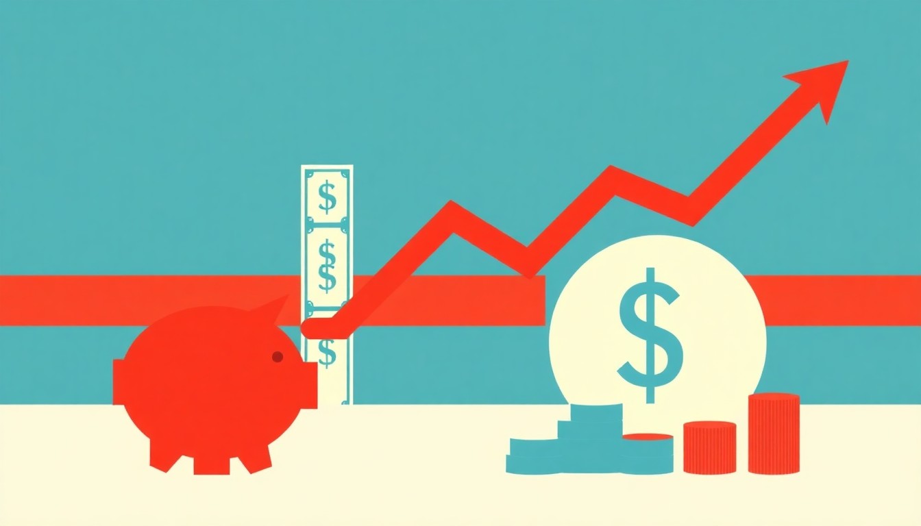 A vibrant abstract composition of intersecting triangles and circles in shades of blue, red, and yellow, conceptually representing the rebound in U.S. employment and the drop in the unemployment rate.