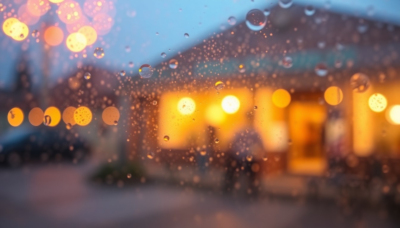 An abstract, impressionistic scene of soft, blurred shapes and colors, evoking the warm, welcoming atmosphere of a community-focused animal welfare organization.