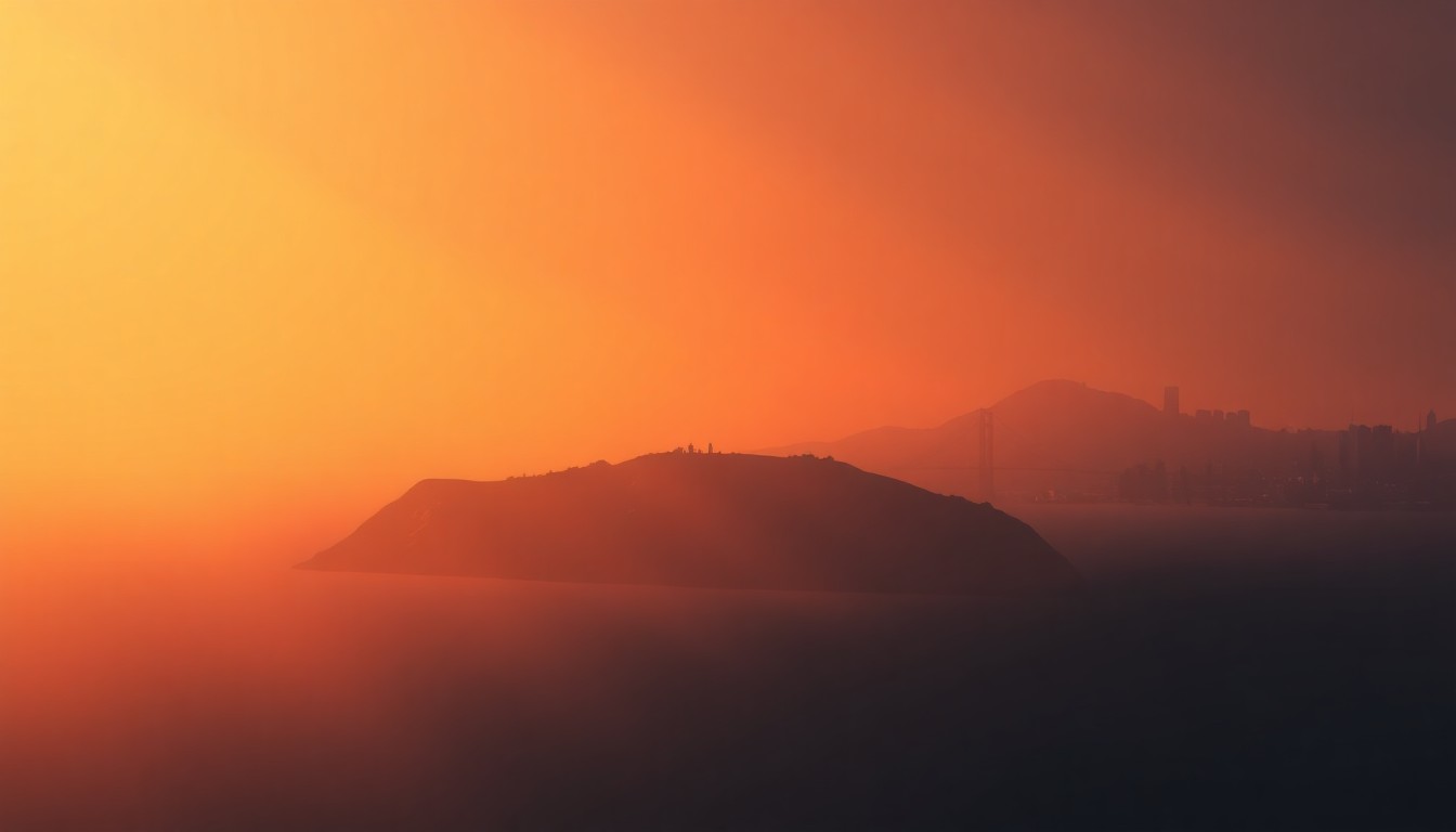 A serene, cinematic painting of the Alcatraz prison island in the San Francisco Bay, with the iconic cell blocks and watchtowers bathed in warm, golden sunlight and deep shadows, conveying a sense of the prison's history and the government's plans to reopen it.