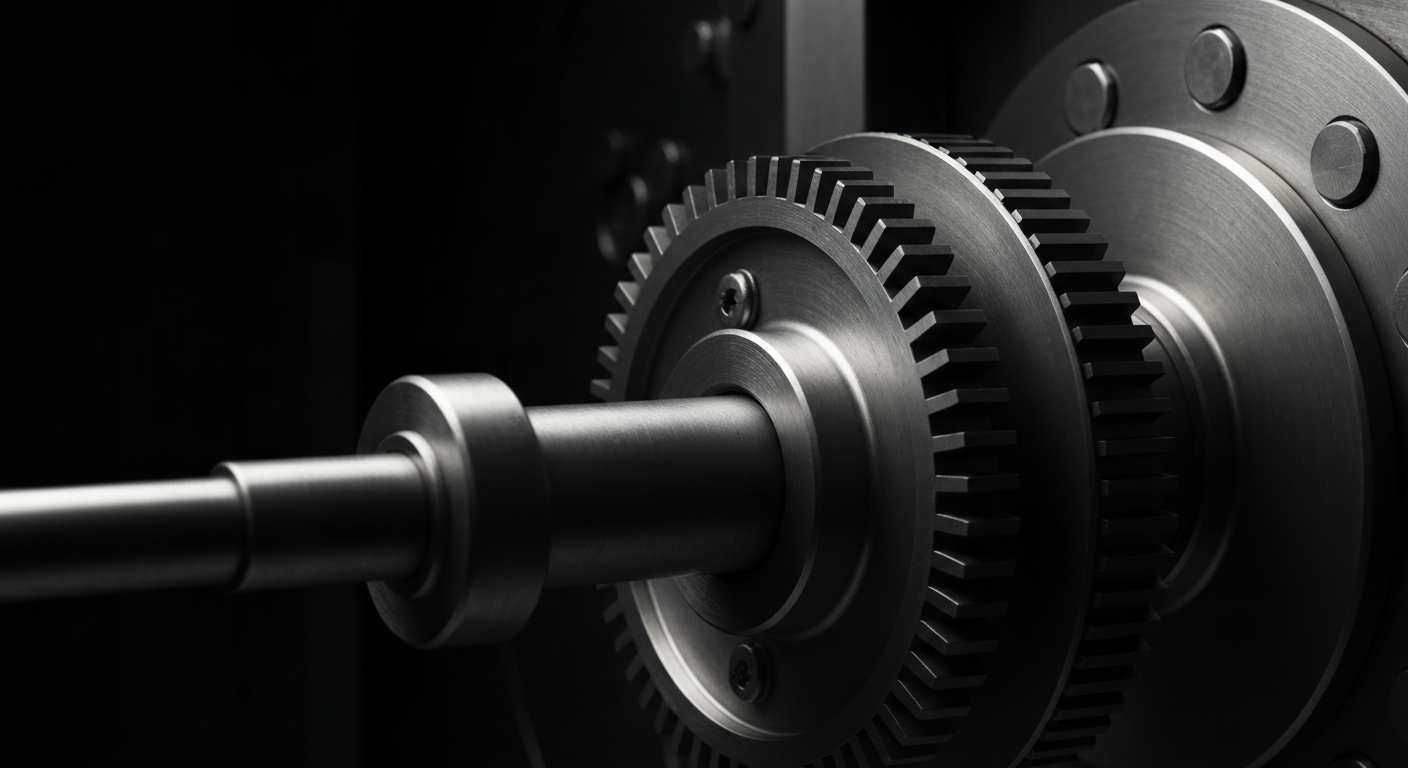 An extreme close-up photograph of the intricate gears, levers, and mechanisms of a financial institution's vault, conveying a sense of the robust infrastructure and tangible assets underlying the insurance provider's operations.