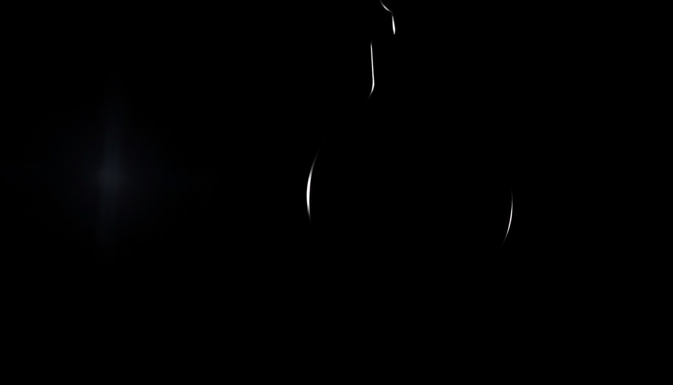 An extreme close-up photograph of a police badge or handcuff against a pitch-black background, lit by a harsh, direct camera flash, conceptually illustrating the challenges faced by injured law enforcement officers.