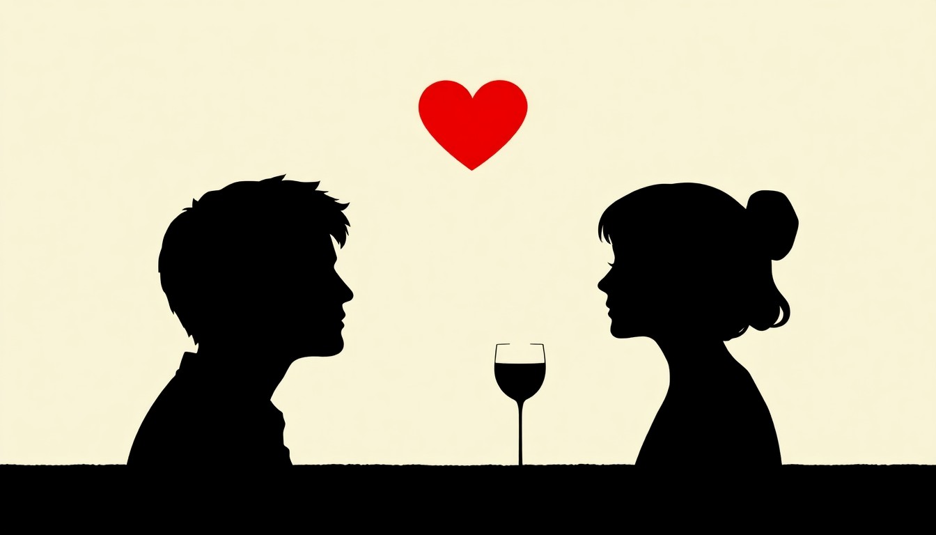 A striking abstract composition of jagged black silhouettes and bold splashes of red and white, conceptually representing the uncertainty surrounding the future of the 'XO, Kitty' Netflix series.