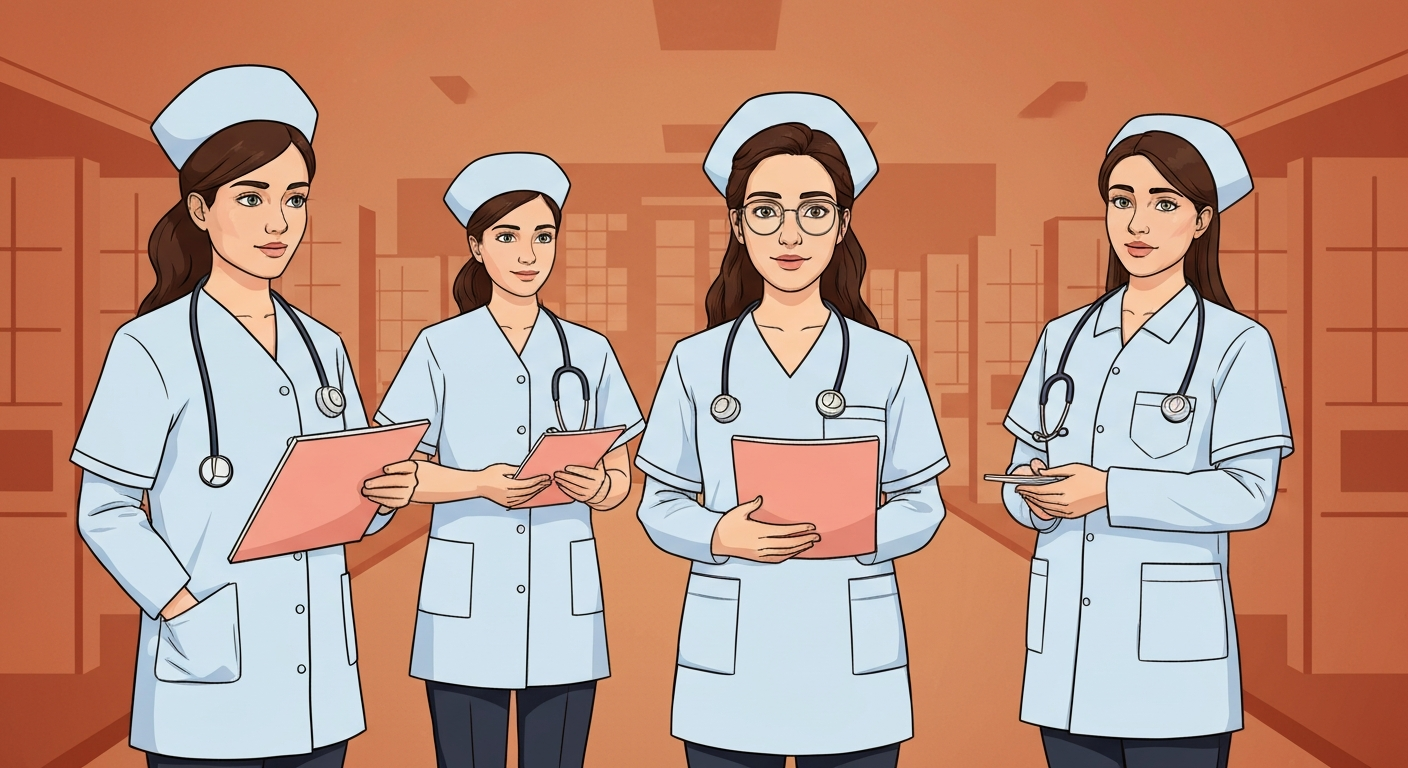 A minimalist neon outline of a nurse's stethoscope, capturing the essential role of healthcare workers in supporting vibrant communities.