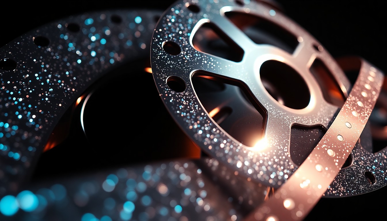 An abstract close-up photograph showcasing the luxurious, glittering texture of film reel, captured in dramatic studio lighting to create a high-fashion, glamorous aesthetic.