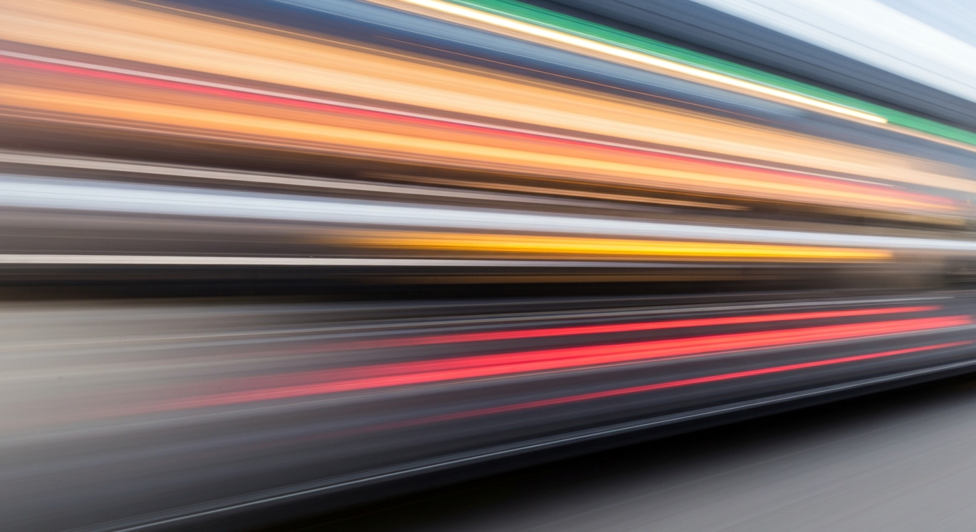 An abstract, colorful image with sweeping brushstrokes of motion, conceptually representing the transparency and empowerment that DriveYo's AI platform aims to bring to the car-buying process.