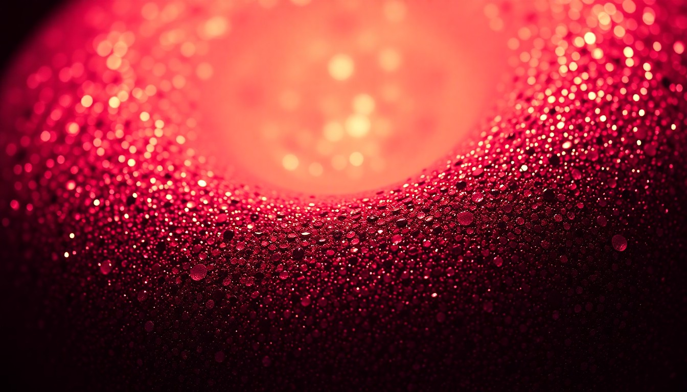 An abstract close-up photograph of a shimmering, high-end onahole sex toy texture, captured in dramatic studio lighting to evoke a sense of luxury and glamour in the adult novelty industry.