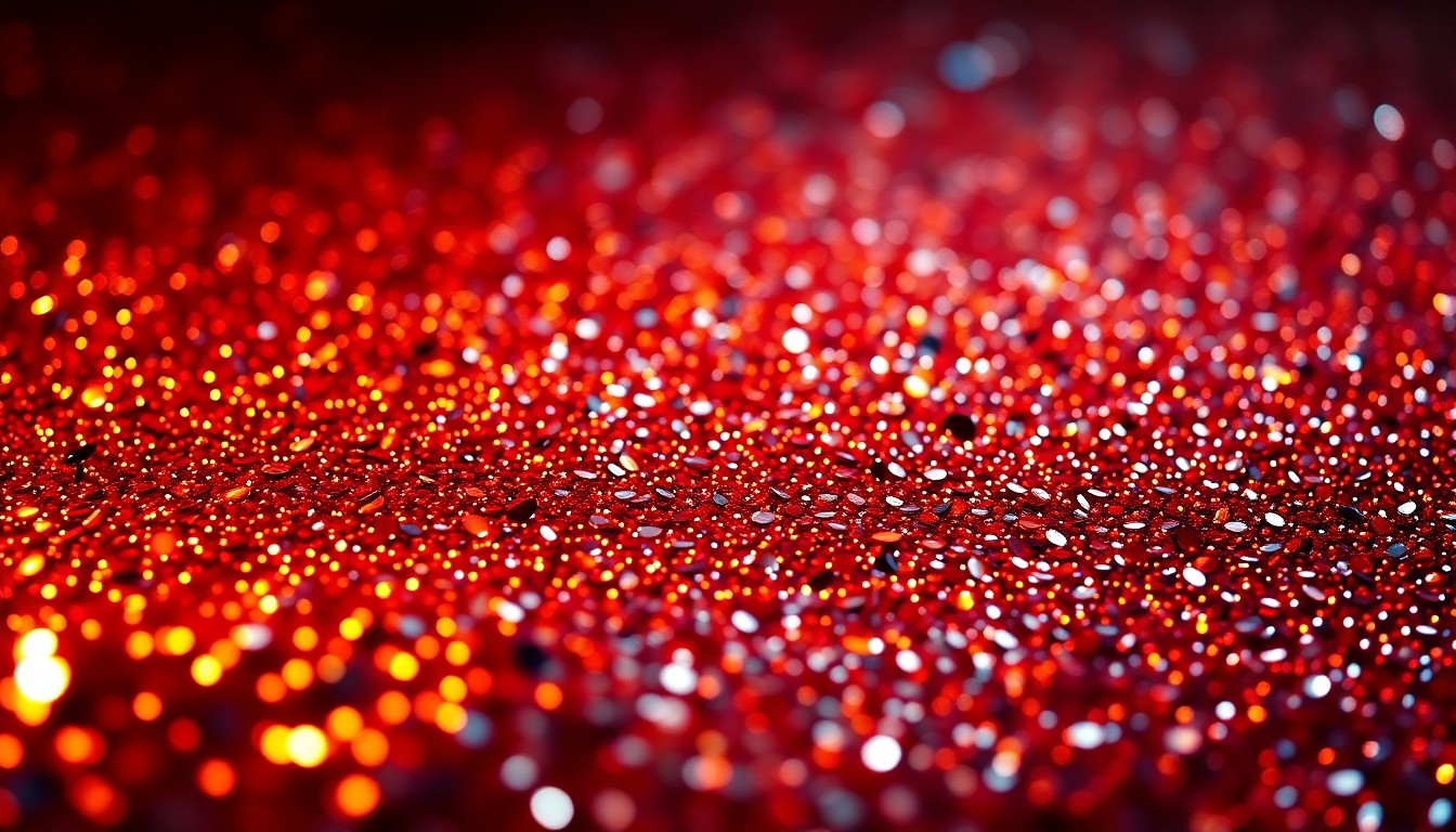 An extreme close-up photograph of glittering sequins in high-contrast studio lighting, capturing the luxurious, glamorous aesthetic of Ringo Starr's new music.