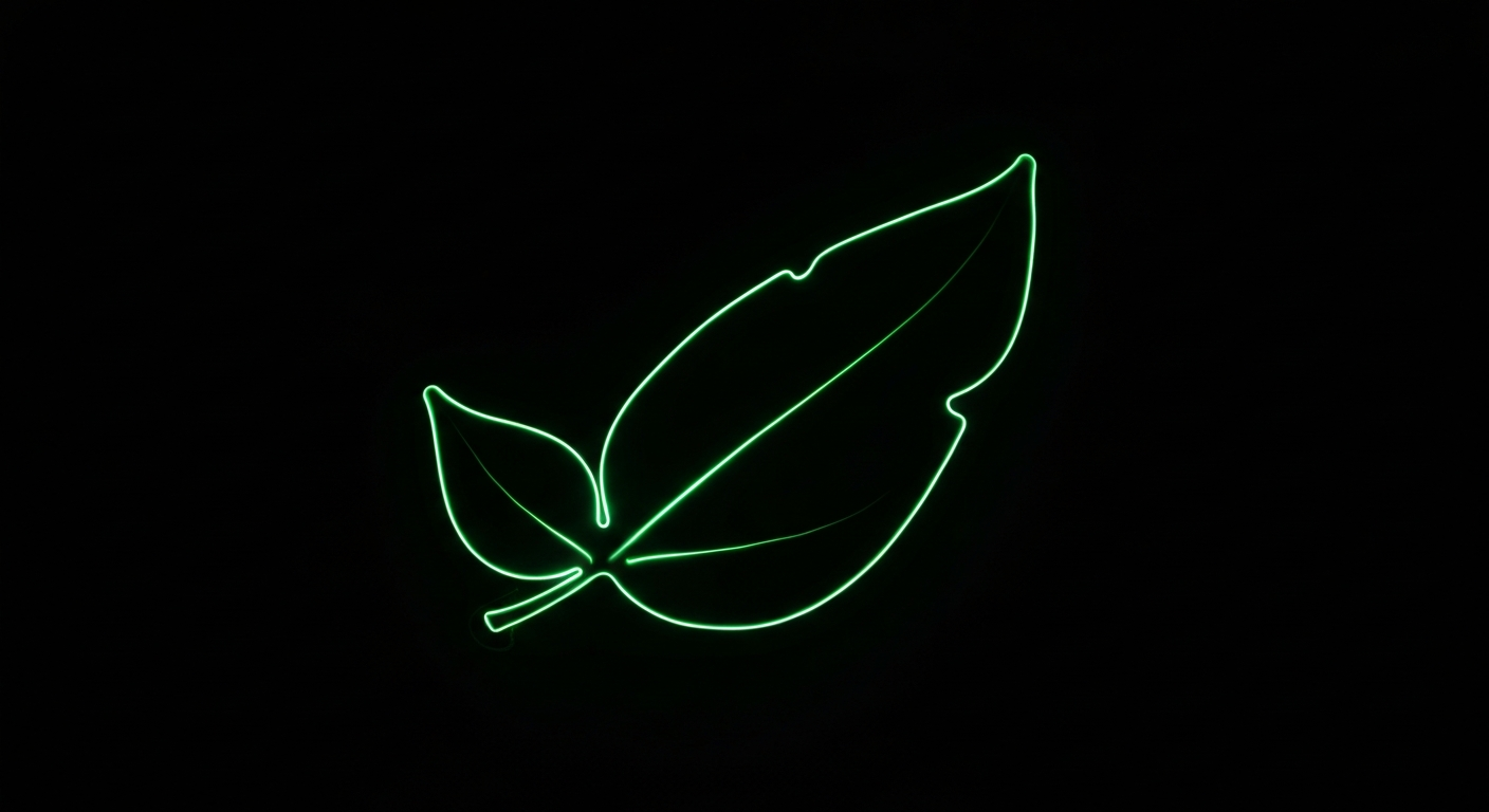 A minimalist illustration of a medical cannabis leaf defined by vibrant neon lines against a dark background, conceptually representing the expansion of regulated medical cannabis access.