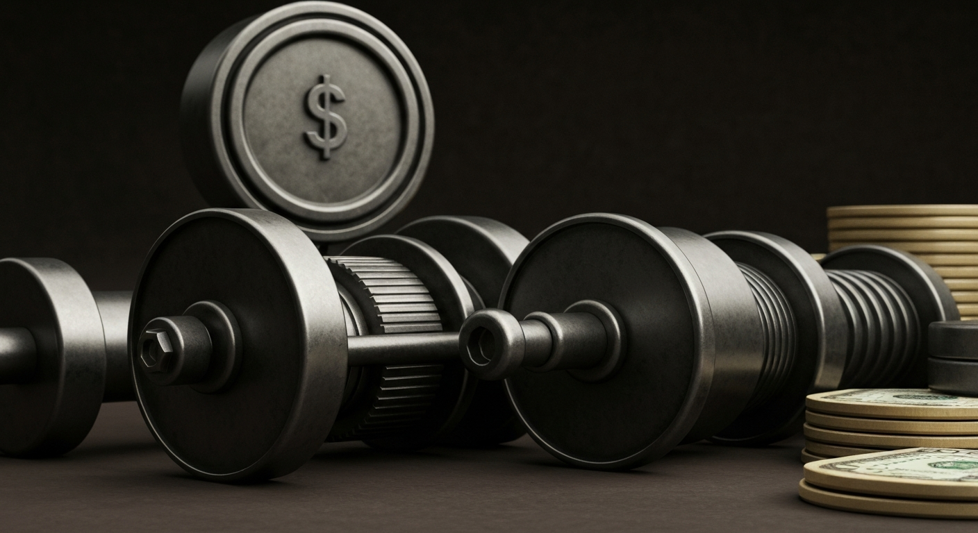 An extreme close-up of intricate financial machinery and equipment, conveying the complex mechanics of institutional investing without depicting any literal currency or charts.