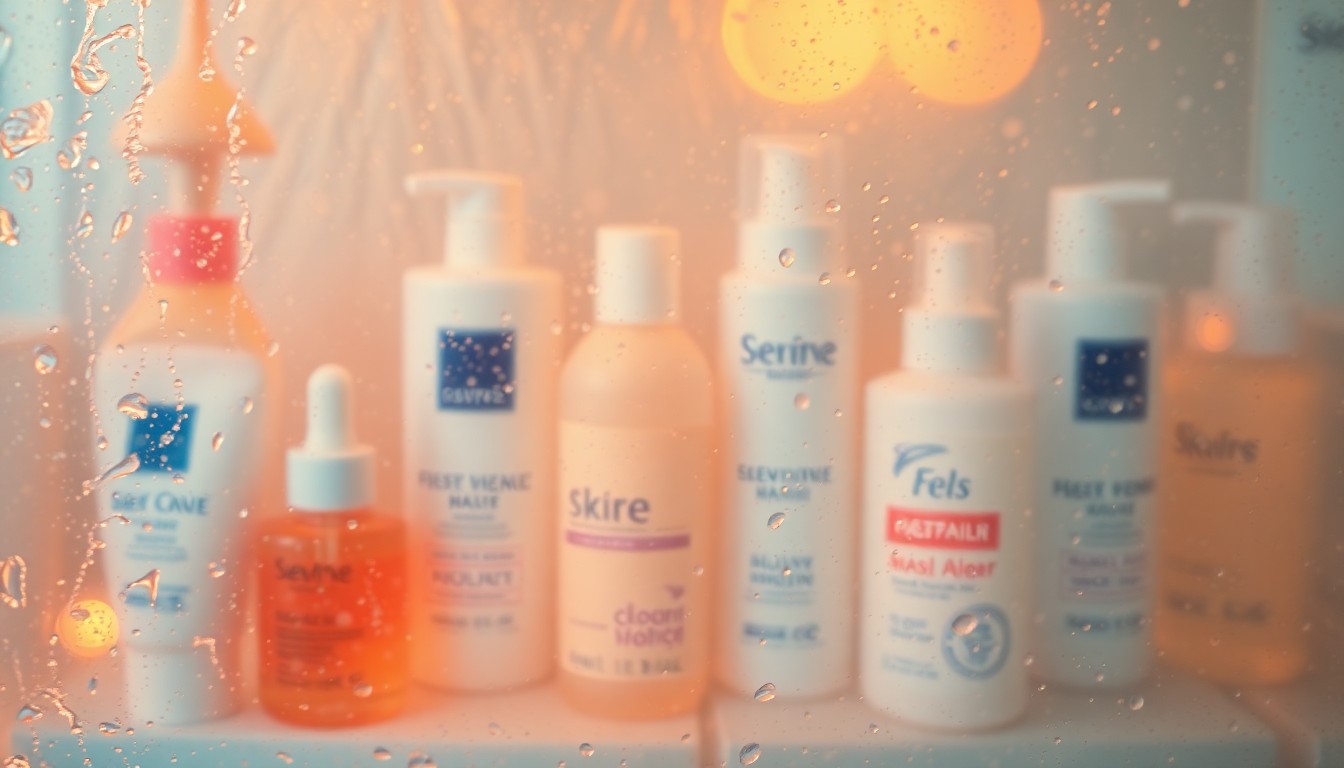 An abstract, impressionistic image of blurred, overlapping shapes and pools of warm, soft light in shades of pink, peach, and gold, evoking the calming, nourishing experience of using a peptide-infused skincare product.