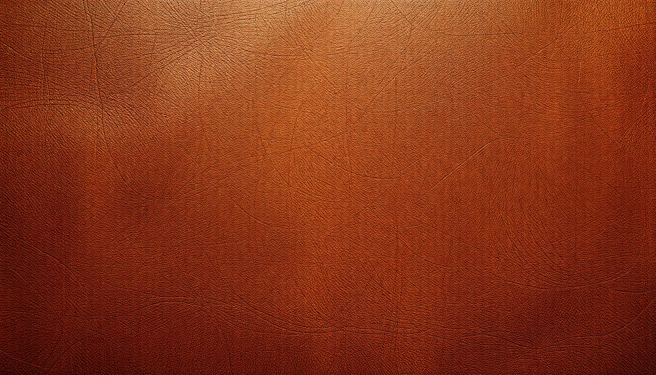 An extreme close-up photograph of a worn, cracked leather texture in earthy tones, conveying the authentic, timeless quality of classic country music.