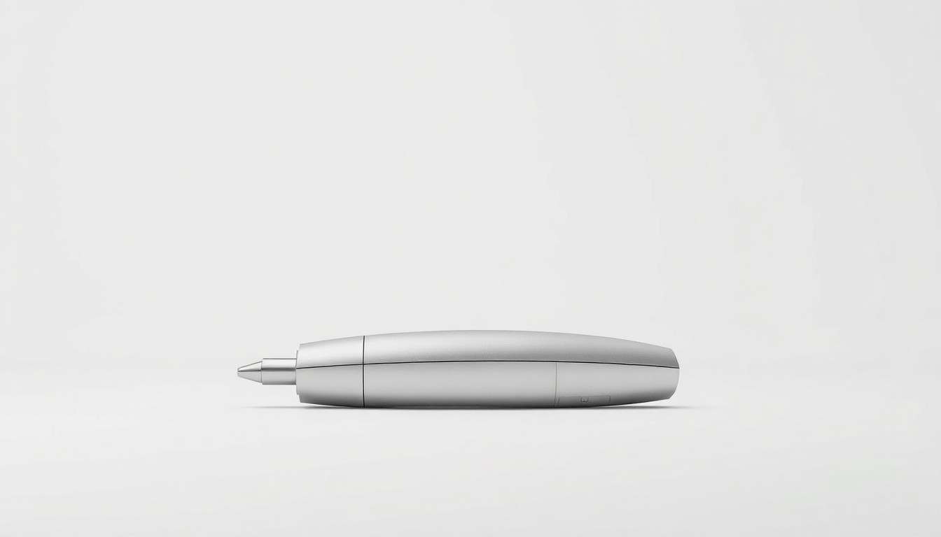 A sleek, polished medical device made of premium materials, arranged elegantly against a clean, monochromatic background, conceptually representing Adagio Medical's innovative cardiac ablation technologies.