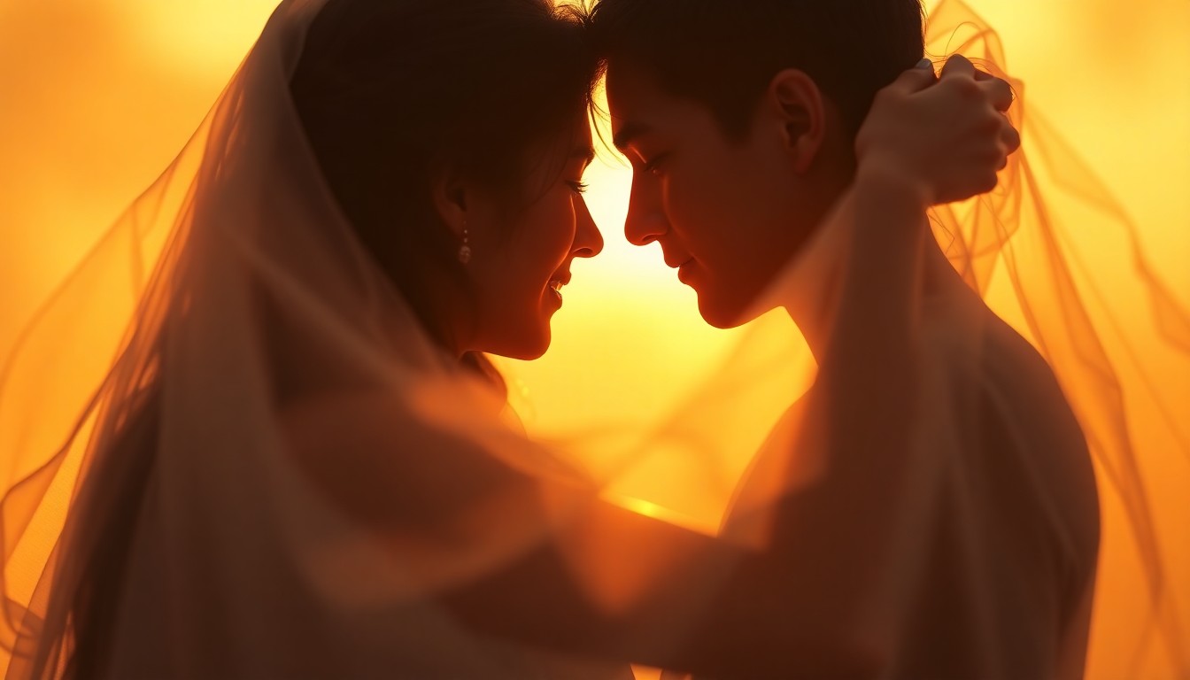 An abstract, impressionistic scene of a couple embraced in a hazy, softly-lit setting, conveying the intimate, spiritual connection at the heart of the book's message.