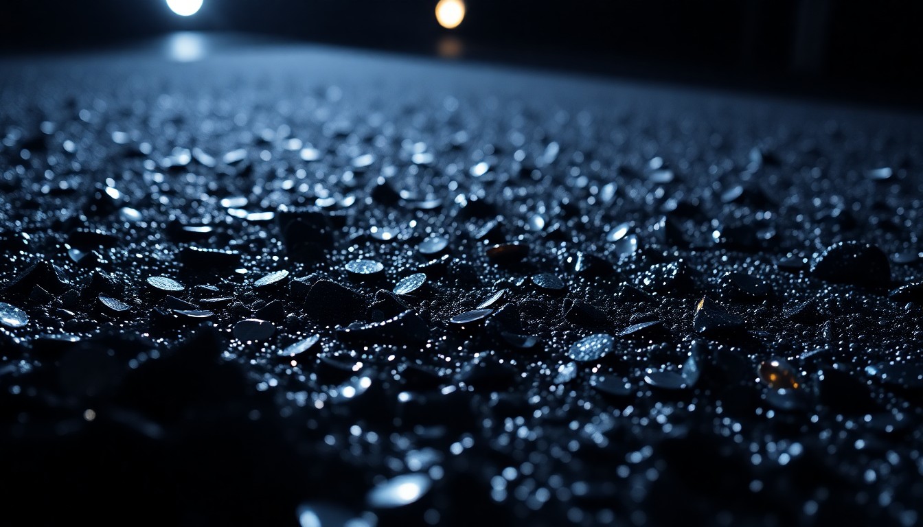 An abstract close-up image of shimmering black sequins on a stage floor, conveying the glamour and high-stakes drama of a live music event.