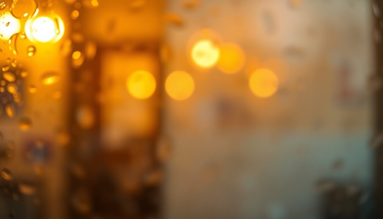 An abstract, impressionistic photograph of blurred, warm-toned shapes and lights, conveying a sense of community, comfort, and care.