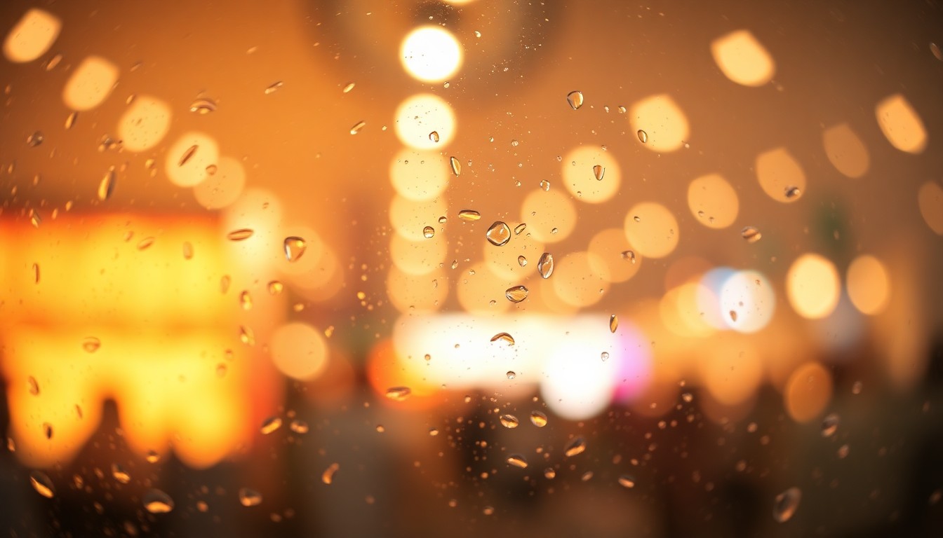 An abstract, impressionistic scene of blurred, warm-toned shapes and colors, conveying the welcoming and inclusive atmosphere of a community event for seniors.