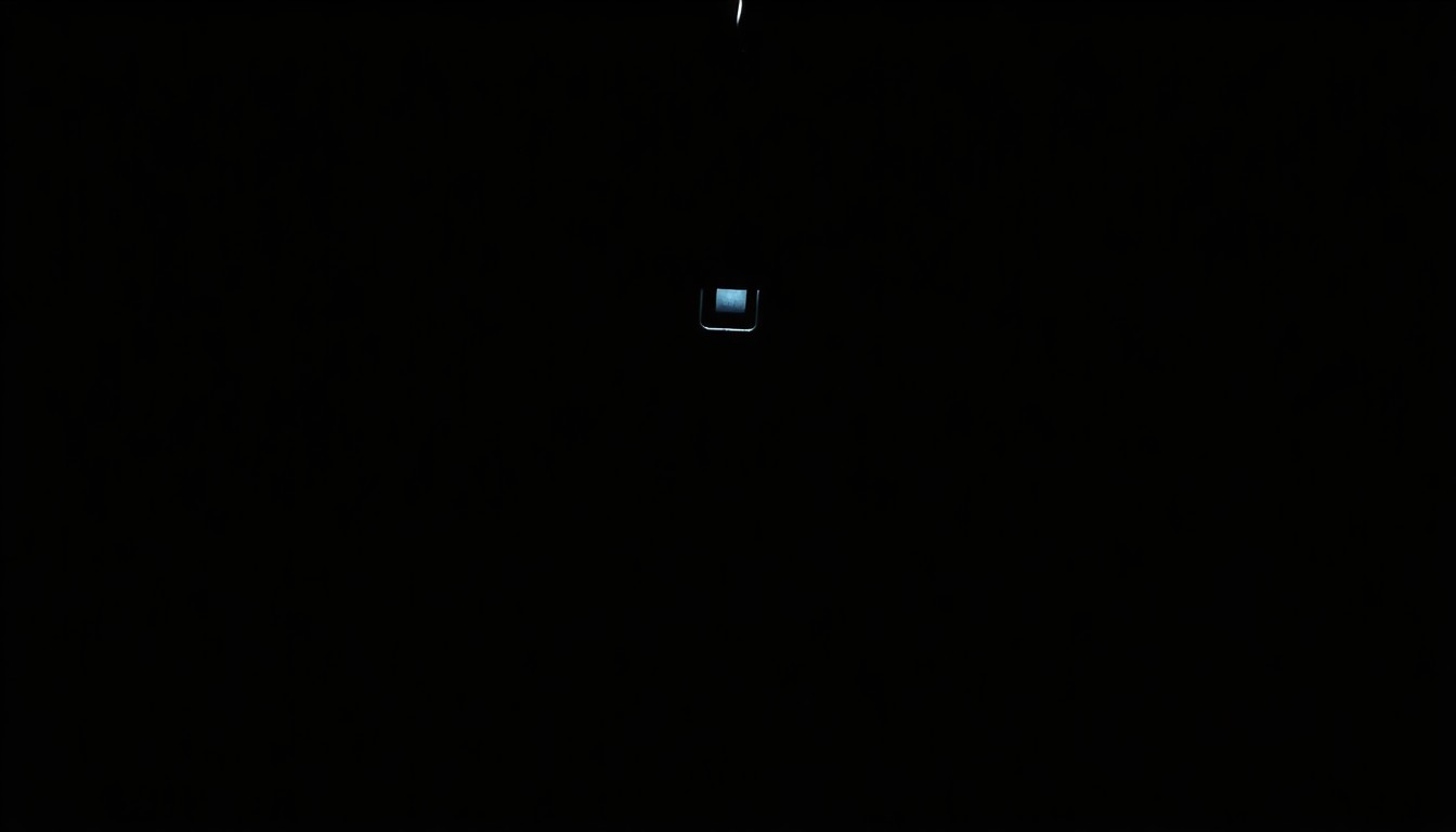 An extreme close-up photograph of a single handcuff, reflecting a harsh, direct camera flash, creating a stark, gritty, investigative aesthetic that conceptually represents the investigation into an inmate's death.