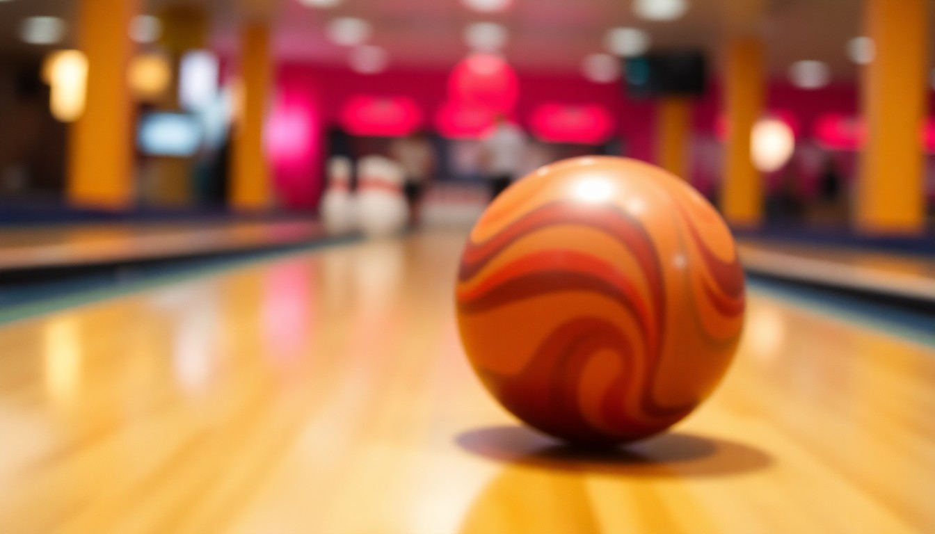 An extremely blurred, dreamlike image of a bowling ball rolling down a lane, surrounded by soft, warm colors and light, conceptually representing the cherished memories of a lifelong passion.