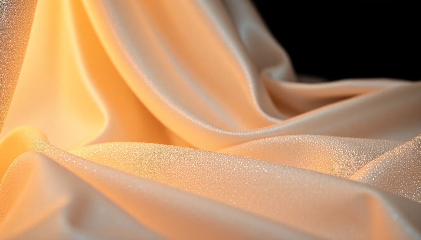 An abstract close-up photograph featuring a rich, velvety texture in deep burgundy and gold tones, captured in dramatic studio lighting to evoke a sense of luxury and glamour.