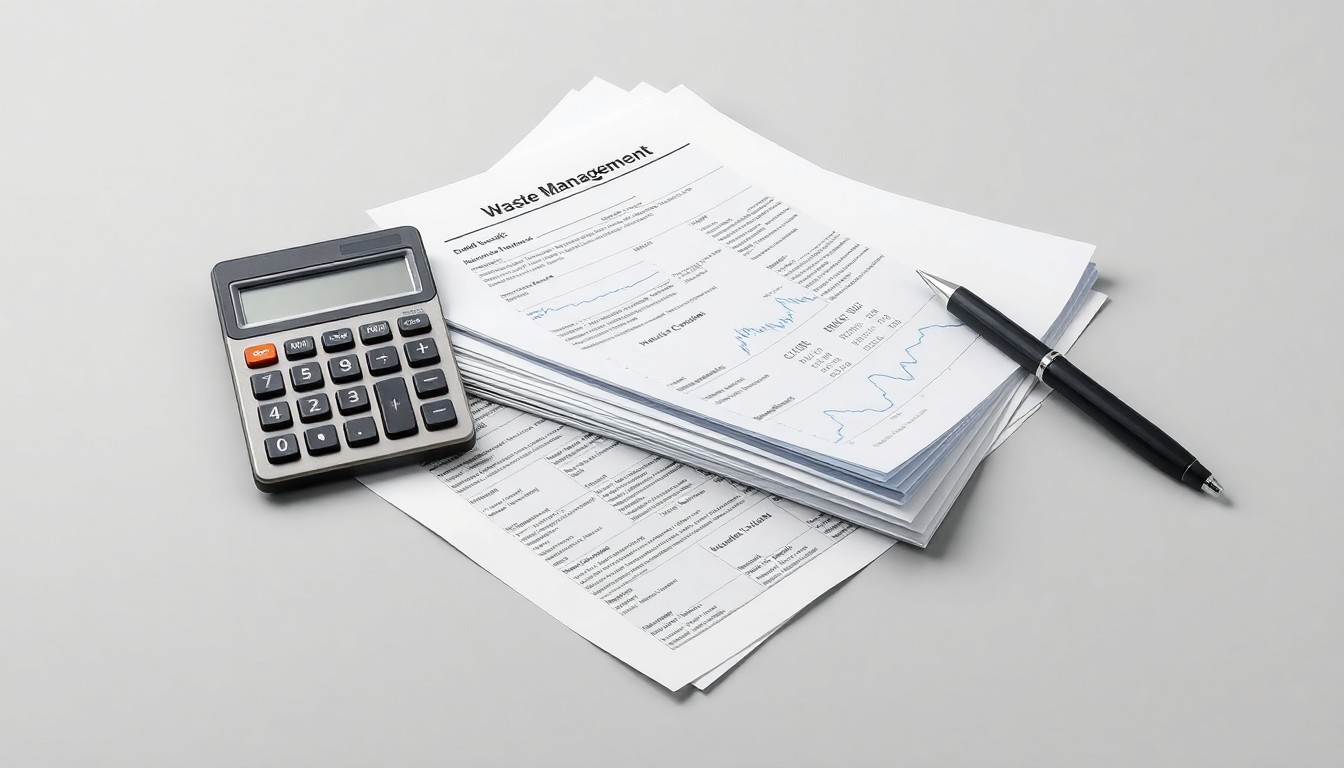 A high-end, photorealistic studio still-life photograph featuring a stack of financial reports, a calculator, and a pen resting on a clean, monochromatic grey background, conceptually representing the analytical work of institutional investors.