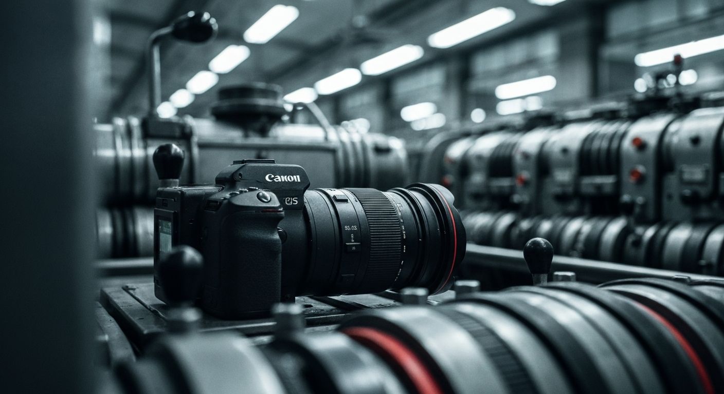 An extreme close-up of gears, circuits, and other financial technology components, conveying a sense of the complex machinery that powers the banking industry.