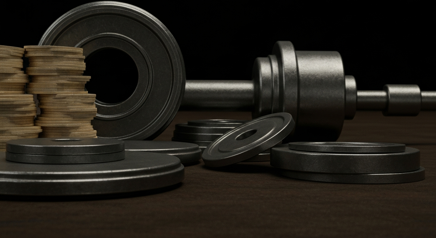 An extreme close-up of the gears, levers, and other mechanical components of a banking or financial institution, rendered in a high-contrast, industrial style that emphasizes the physical, tangible nature of the industry without depicting any literal currency or symbols.