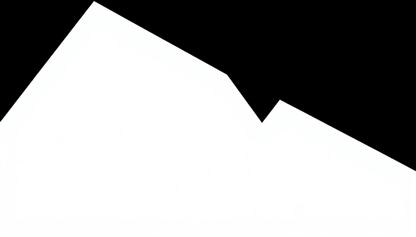 A bold, abstract composition of stark black and white geometric shapes, conceptually representing the TV drama 'Nashville' and its lead actress.