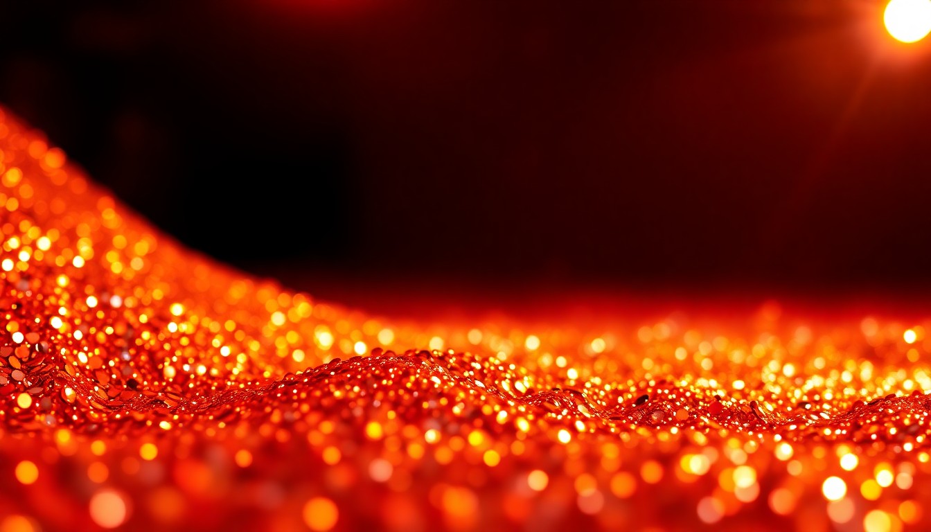 An extreme close-up photograph of shimmering, glittering sequins captured in dramatic, high-contrast studio lighting, conceptually representing the glamour and energy of a music pre-party event.