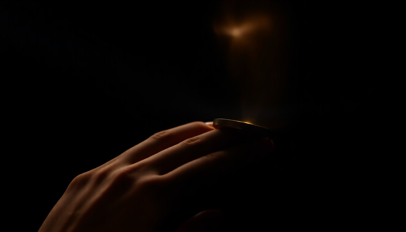 An extreme close-up photograph of a personal item belonging to Chrissy Lucas, such as a bracelet or scarf, sharply lit by a harsh flash against a dark background, conceptually representing the investigation into her disappearance.