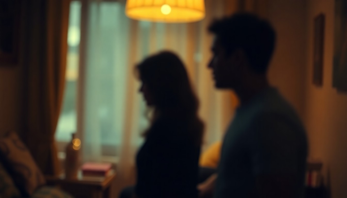 An extremely abstracted, out-of-focus photograph in soft pools of warm color and light, conceptually representing the melancholy and loss surrounding the passing of a young woman.