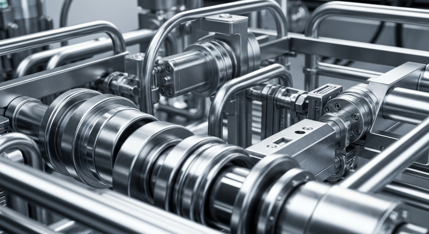 A dramatic close-up of gleaming, futuristic medical equipment and machinery, representing the advanced technology and capabilities that enable BrightSpring to deliver comprehensive healthcare solutions.