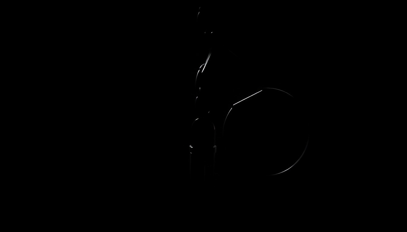 An extreme close-up of a set of handcuffs or a jail cell key, lit by a harsh, direct camera flash against a pitch-black background, conceptually representing the stark realities of the criminal justice system.