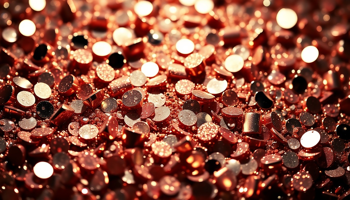 An abstract close-up photograph featuring a dazzling array of shimmering sequins and glittering disco ball fragments, evoking the high-fashion, high-contrast aesthetic of classic Hollywood.