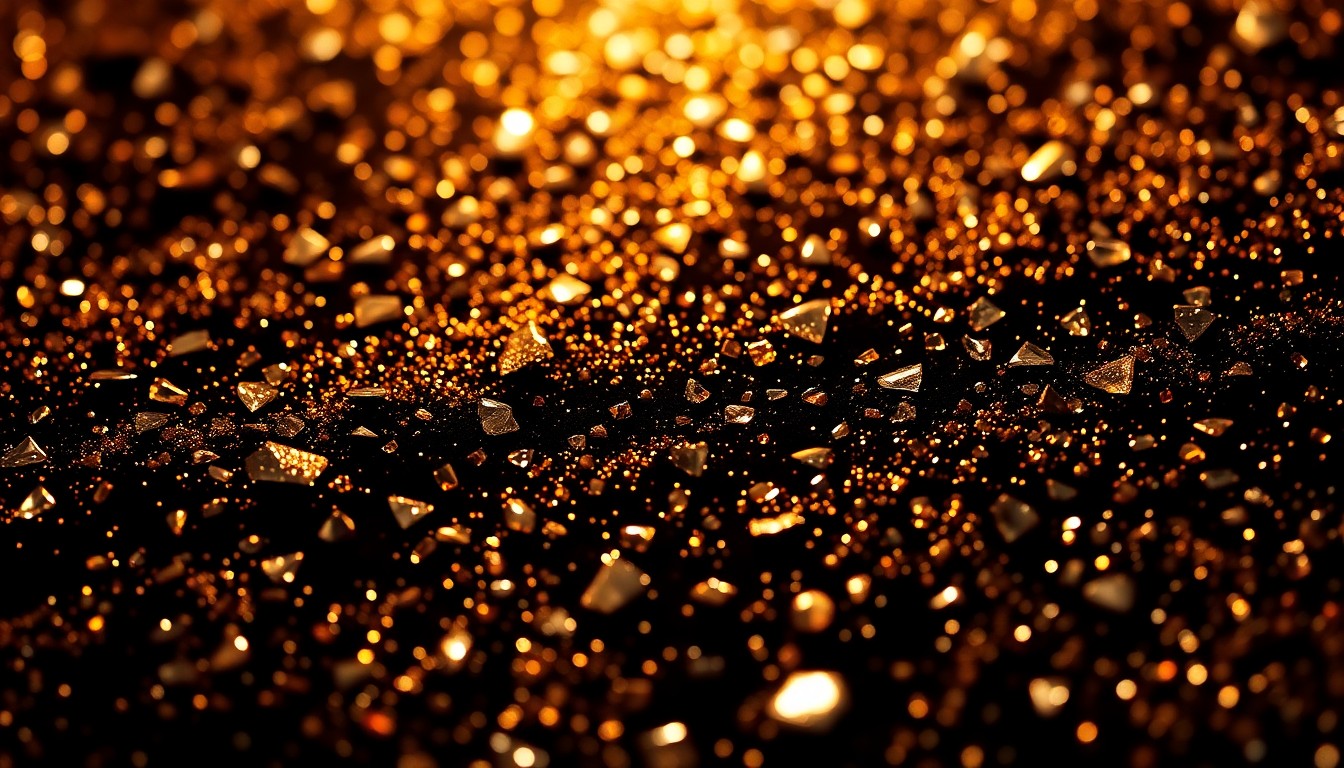 An extreme close-up photograph of a shimmering, high-contrast texture like crushed velvet or glittering sequins, capturing the glamour and exclusivity of celebrity real estate transactions.