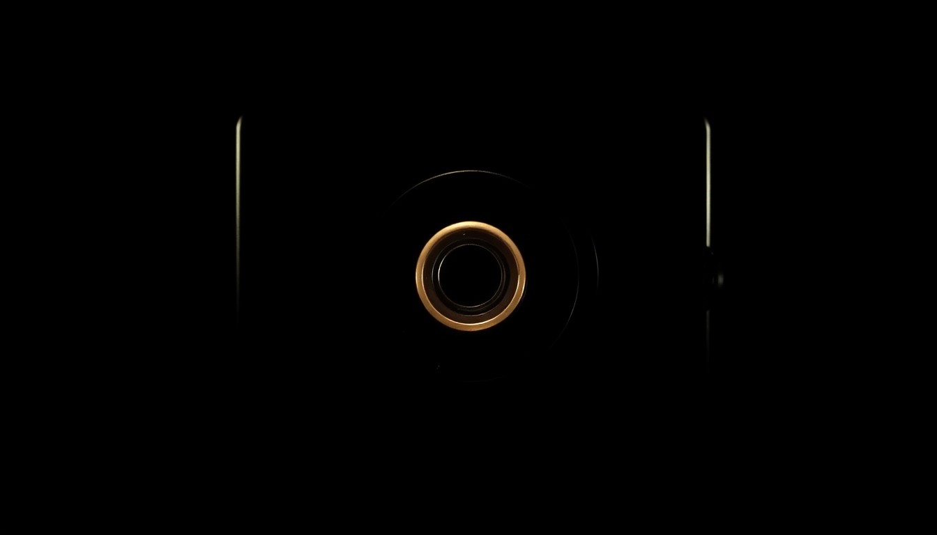 An extreme close-up photograph of a metal gambling machine component, such as a coin slot, harshly lit by a direct flash against a dark background, conceptually illustrating the gritty, investigative nature of this crackdown on illegal gambling.