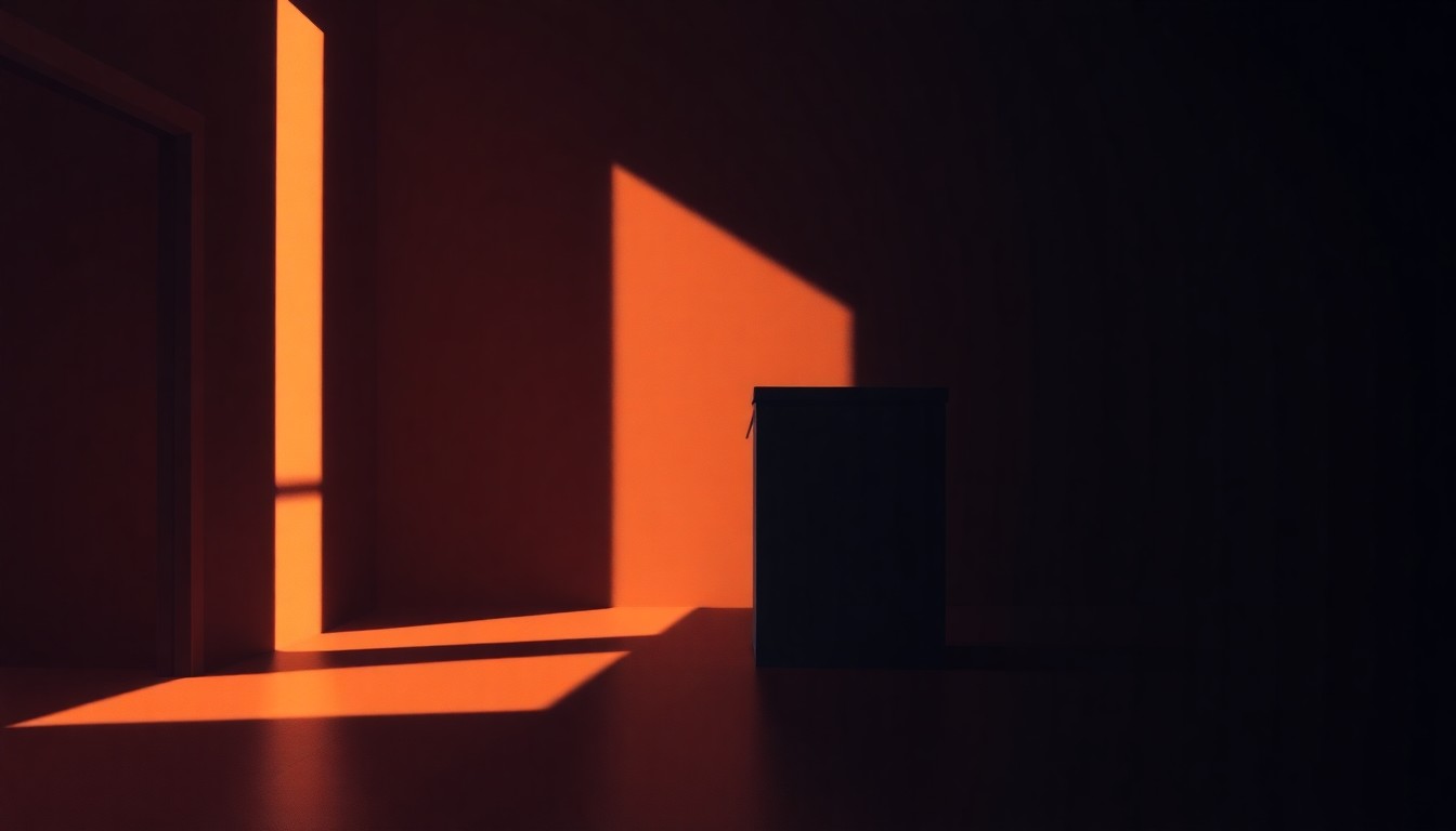 A serene, photorealistic painting of a lone ballot box or voting booth set against a backdrop of warm, golden sunlight and deep shadows, conveying a sense of civic duty and the quiet importance of local democracy.
