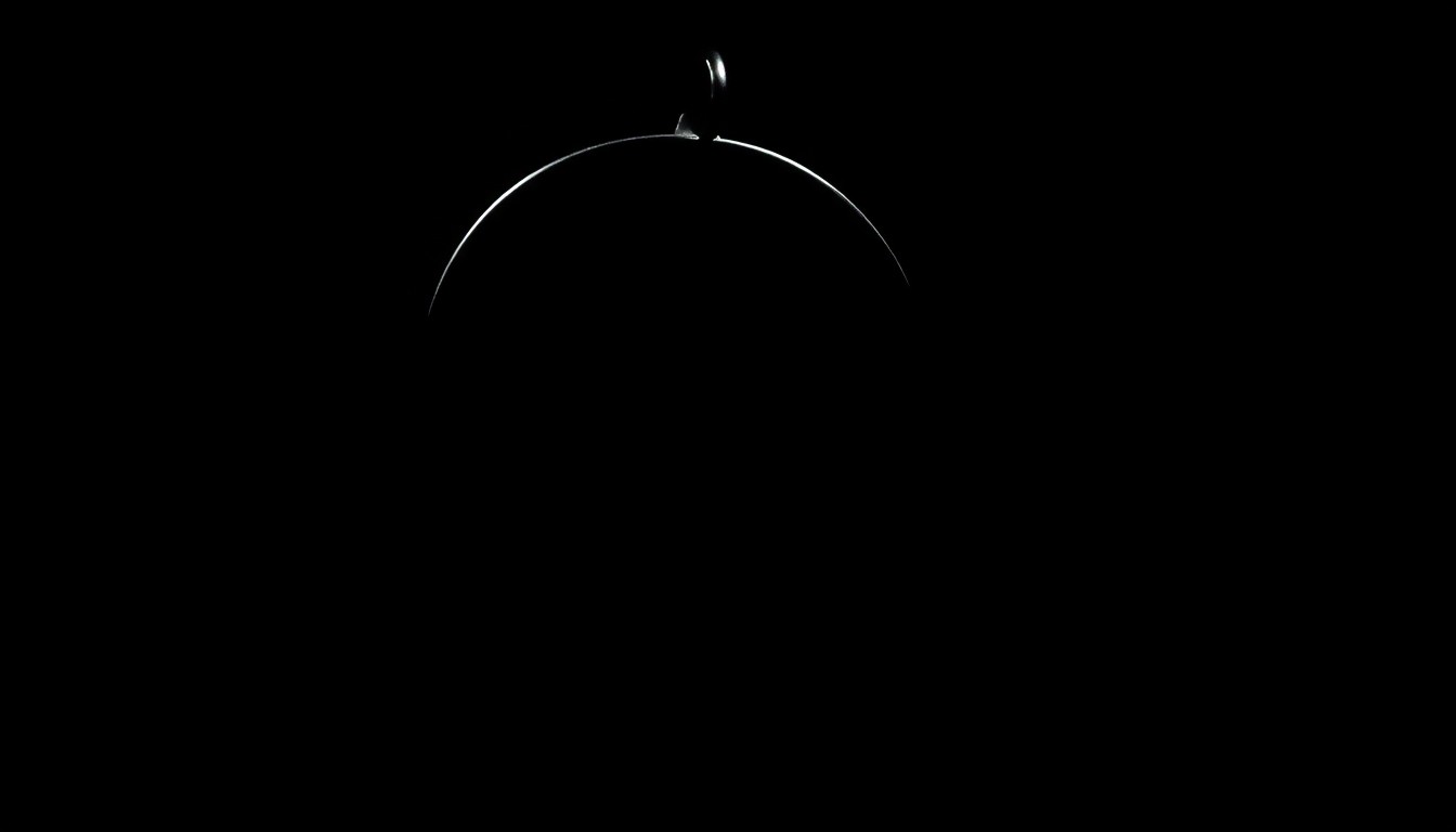 An extreme close-up photograph of a police badge or handcuffs lit by a harsh, direct camera flash against a pitch-black background, conceptually illustrating the opaque nature of the police investigation.