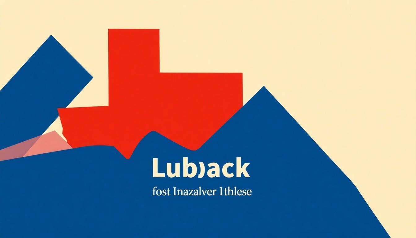 A geometric abstract illustration using bold shapes and primary colors to represent regional economic data, with Lubbock's lower restaurant price index highlighted as a key data point.