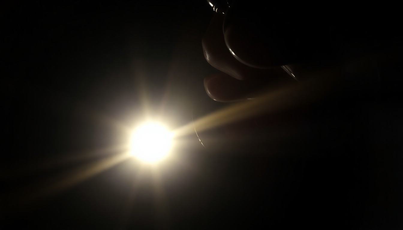 An extreme close-up photograph of a police badge or handcuffs against a pitch-black background, capturing the stark, gritty, and investigative mood of this crime-related story.